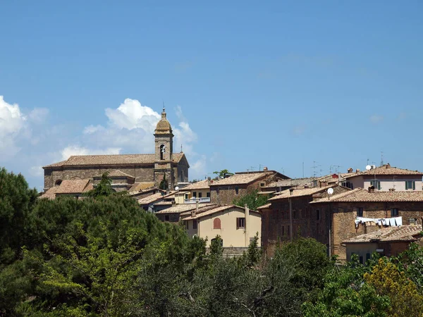 Talya Montalcino Toskana Daki Ortaçağ Kasabası — Stok fotoğraf