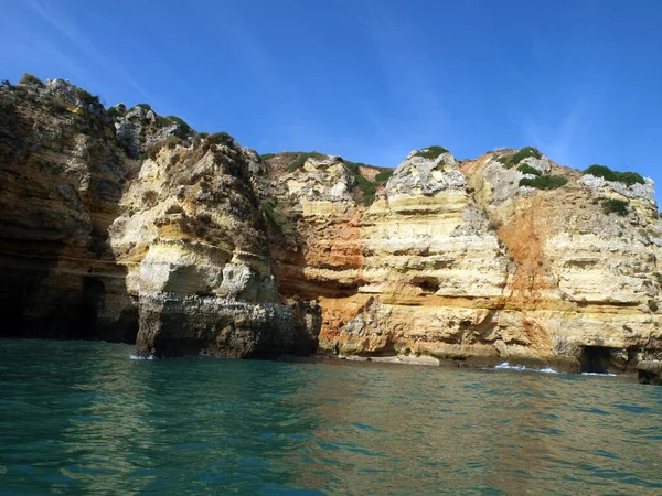 Malebné Pobřeží Algarve Mezi Lagos Cap Vincent — Stock fotografie