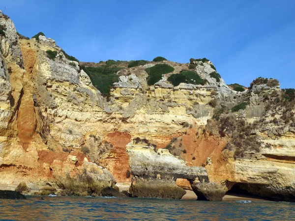 Pintoresca Costa Del Algarve Entre Lagos Cap Vincent —  Fotos de Stock