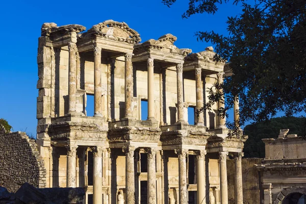 Celsus Bibliothèque Dans Éphèse — Photo