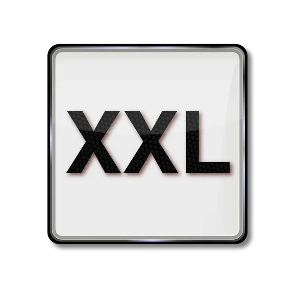 Lavanderia Simbolo Dimensioni Specificazione Xxl — Foto Stock