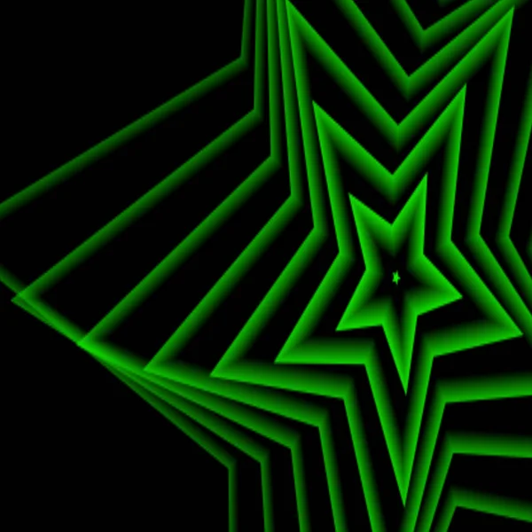 Green Stars Glowing Dark Conception Graphique Fond — Photo