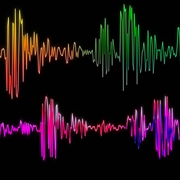 Звукова Хвиля Фон Технології Звукові Проекти — стокове фото