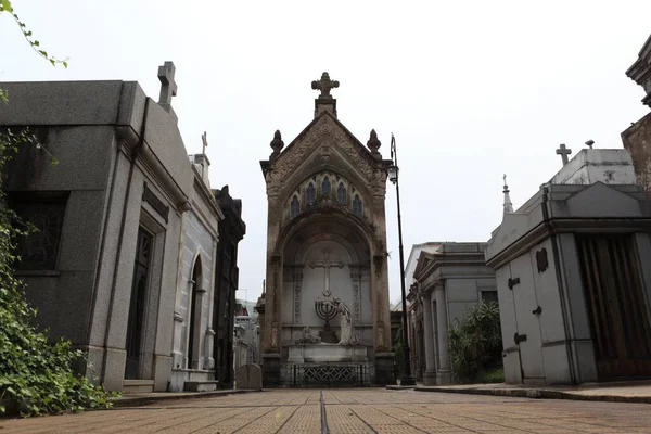 Cemitério Recoleta Bairro Residencial Buenos Aires Argentina — Fotografia de Stock