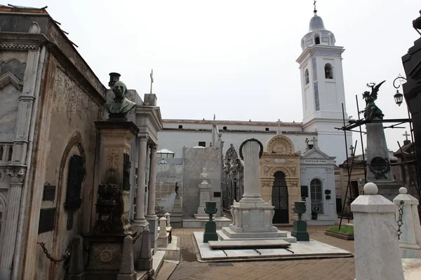 Cementerio Recoleta Barrio Residencial Buenos Aires Argentina —  Fotos de Stock