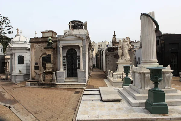 Cimitero Recoleta Quartiere Residenziale Buenos Aires Argentina — Foto Stock