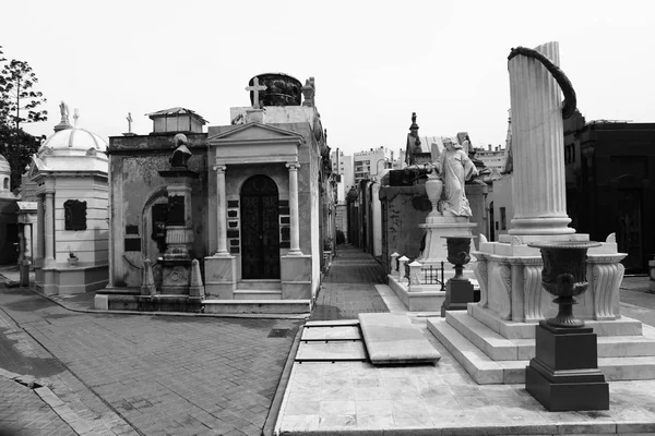 Recoleta Cemetery Κατοικίες Γειτονιά Στο Μπουένος Άιρες Αργεντινή — Φωτογραφία Αρχείου