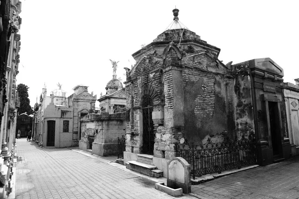 Cemitério Recoleta Bairro Residencial Buenos Aires Argentina — Fotografia de Stock