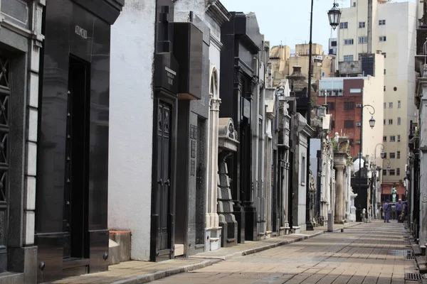 Cemitério Recoleta Bairro Residencial Buenos Aires Argentina — Fotografia de Stock