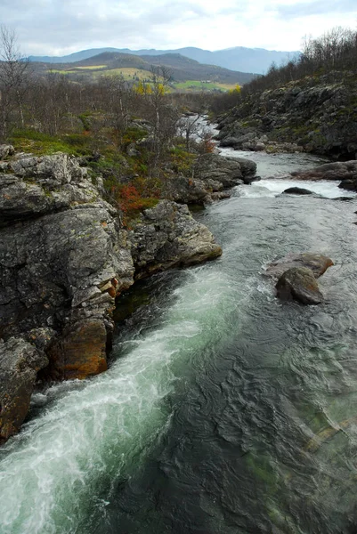 Noruega Sobre Paisagem Natural Fundo — Fotografia de Stock