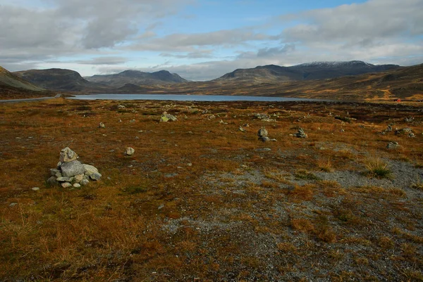 norway on nature landscape background