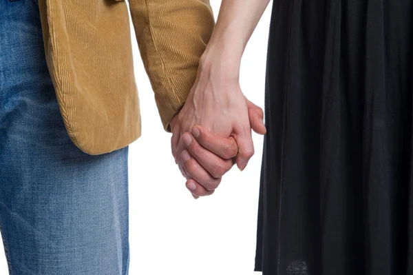 Man Holding Woman Hand — Stock Photo, Image