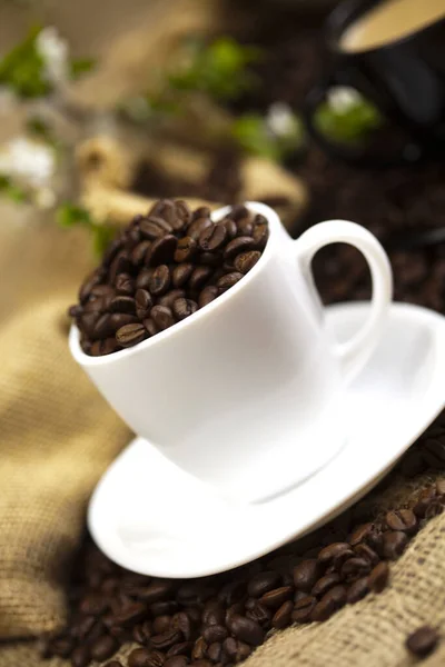 Coffee Cup Beans — Stock Photo, Image