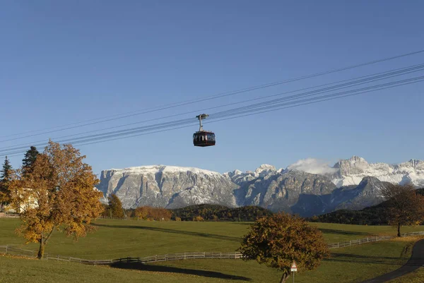 Kolejka Linowa Oberbozen Ritten — Zdjęcie stockowe