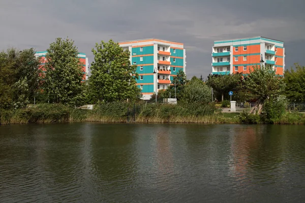 Casas Apartamentos Coloridas Wernigerode — Fotografia de Stock