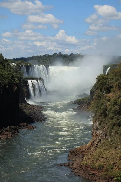 Iguazu Vodopády Přírodní Vodopád — Stock fotografie