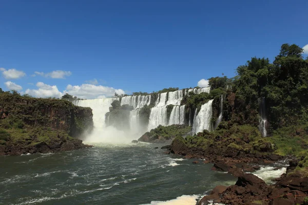 Iguazu Wasserfälle Natur Wasserfall — Stockfoto