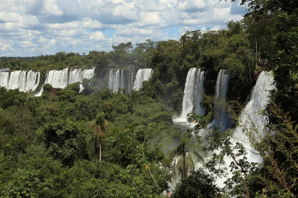 Iguazu Cai Cachoeira Natureza — Fotografia de Stock