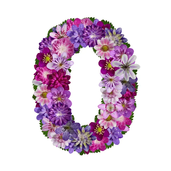 Αριθμός Αλφάβητου Λουλουδιών — Φωτογραφία Αρχείου