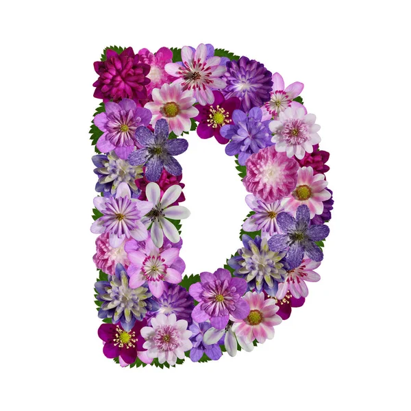 Квіти Алфавіт Літери — стокове фото