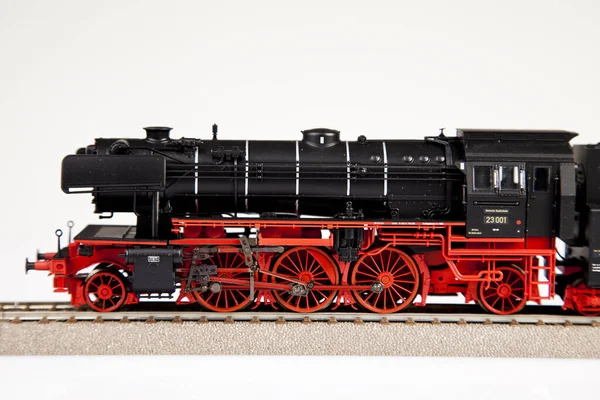Modelo Brinquedo Trem Locomotivo — Fotografia de Stock