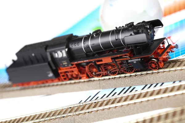 Locomotief Trein Speelgoed Model — Stockfoto