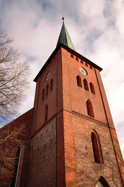 Malowniczy Widok Architekturę Kościoła Chrześcijańskiego — Zdjęcie stockowe