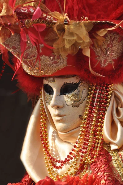 Masquerade Carnival Venice Costumes Face Mask — Stock Photo, Image