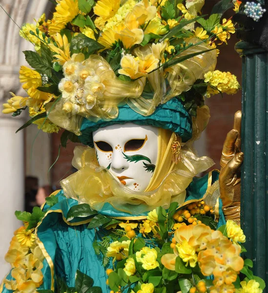 Venetië Carnaval Viering Italië — Stockfoto