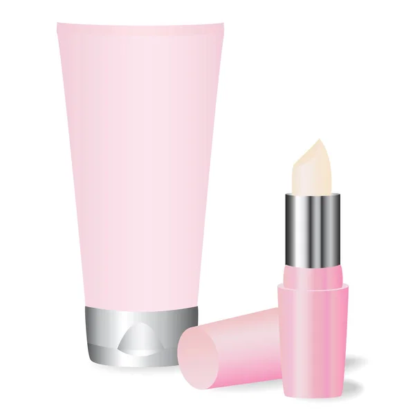 Roze Tube Van Crème Lippenstift — Stockfoto