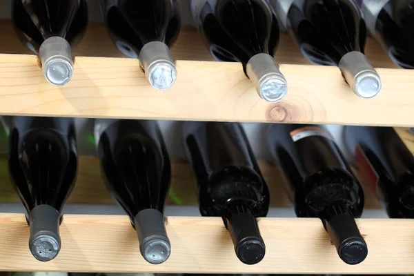 Botellas Vidrio Color Vino — Foto de Stock