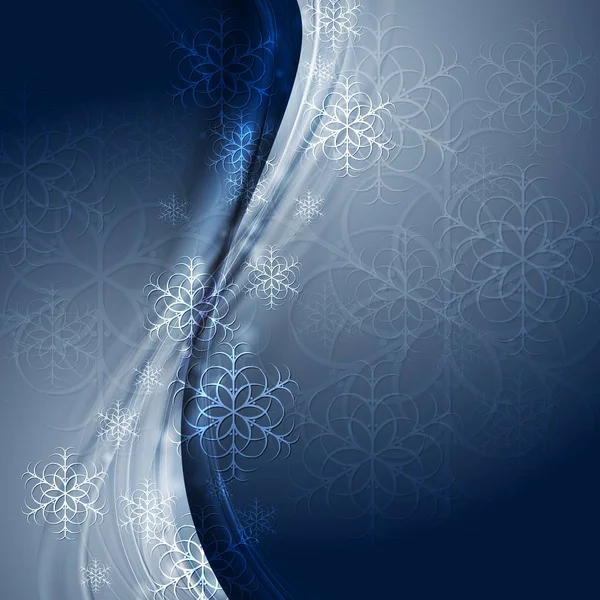 Feliz Navidad Ondas Copos Nieve Abstractos Eps Diseño Vectores —  Fotos de Stock