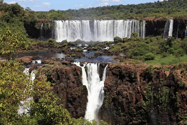 Iguazu Cae Cascada Natural — Foto de Stock