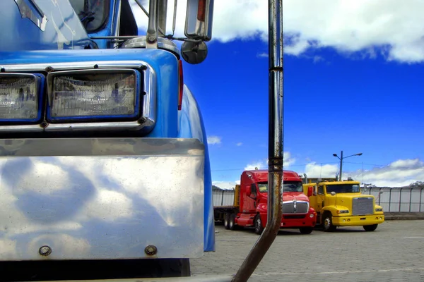 Amerykański Samochód Ciężarowy Samochód Transportowy — Zdjęcie stockowe