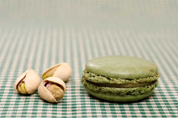 French Specialty Green Macaron Pistachios — Stock Photo, Image