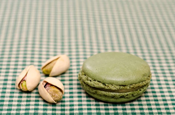 Pistachios French Specialty Macaron — Stock Photo, Image