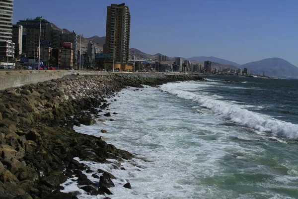 Pohled Přístav Antofagasta Chile — Stock fotografie