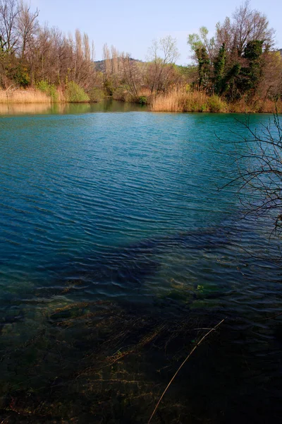 イタリア ジョヴァンニ ドゥイーノ Timavo 川の眺め — ストック写真