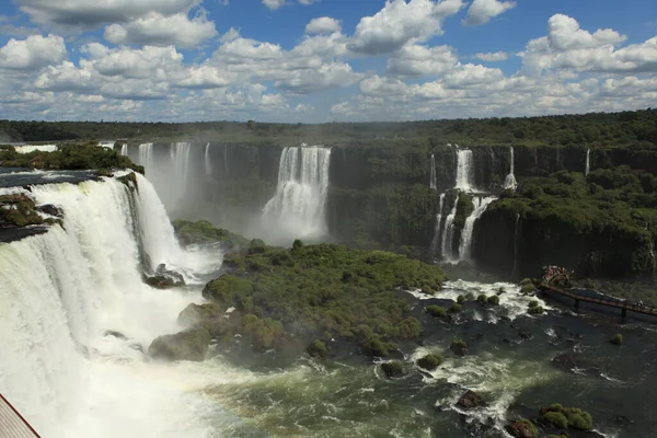 Iguazu Cai Cachoeira Natureza — Fotografia de Stock