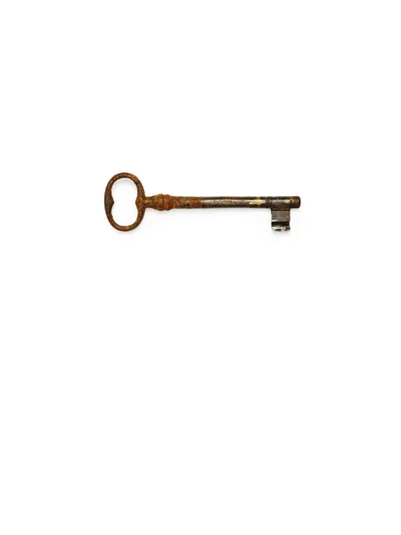 Key Old Background Brown Tag — Stock Photo, Image