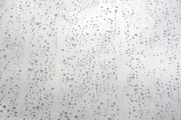 Regentropfen Auf Glas Auf Fensterhintergrund — Stockfoto