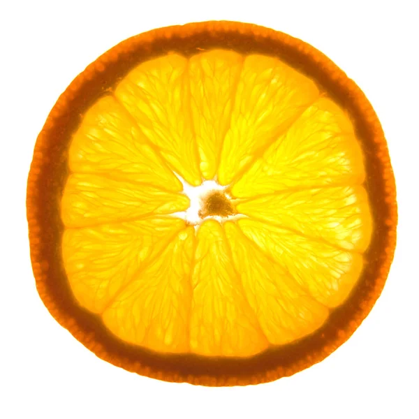 Orange White Background — Stock Photo, Image