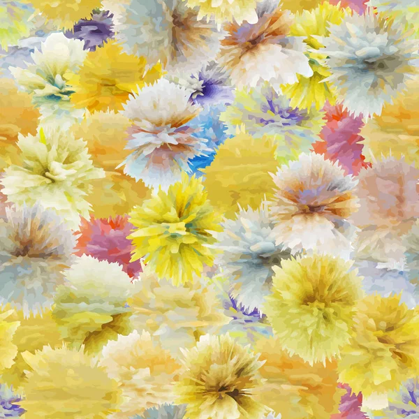 Безшовний Візерунок Абстрактних Квітів Текстура — стокове фото