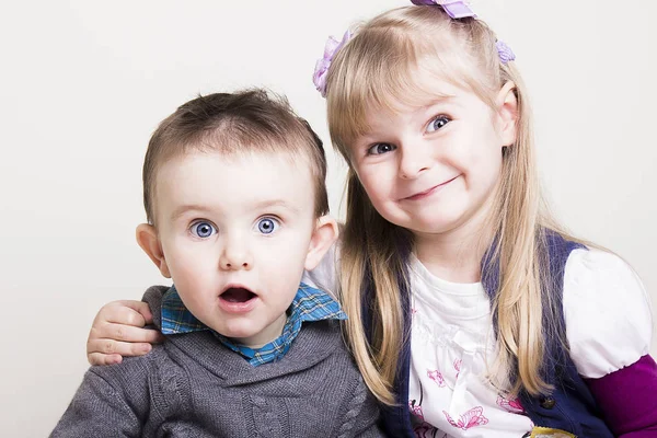 Schattig Kinderportret Gelukkig Kinderconcept — Stockfoto