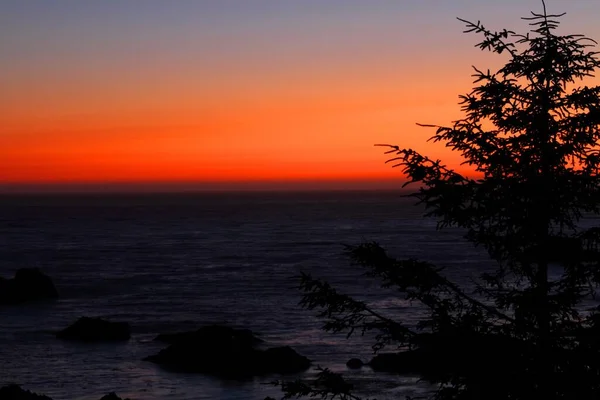 Sunset Pacific Ocean Southern Oregon Colorful Sky — Stock Photo, Image