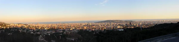 Espanha Barcelona Imagem Panorâmica — Fotografia de Stock