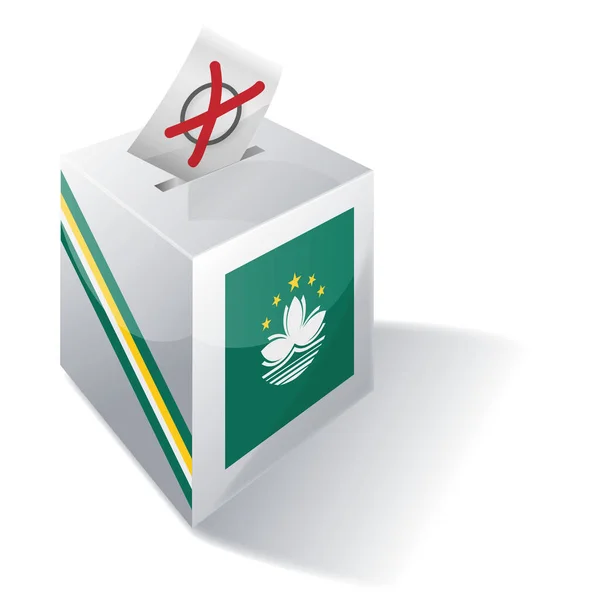 Caixa Seleção Macau Direito Voto — Fotografia de Stock