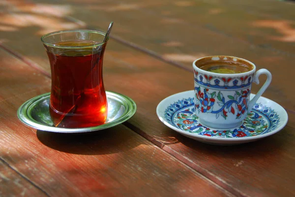 Une Tasse Thé Sur Table — Photo