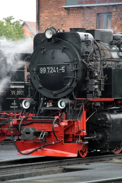 Dampflokomotive Der Harzer Schmalspurbahnen — Stockfoto