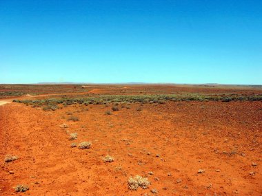 Remote outback scene in South Australia. clipart